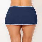 High-Waist Peekaboo Shimmer Swim Skirt image number null
