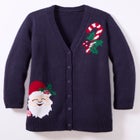 Holiday Button-Front Cardigan image number 4