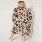 Tiered Pleated Midi Dress image number 1