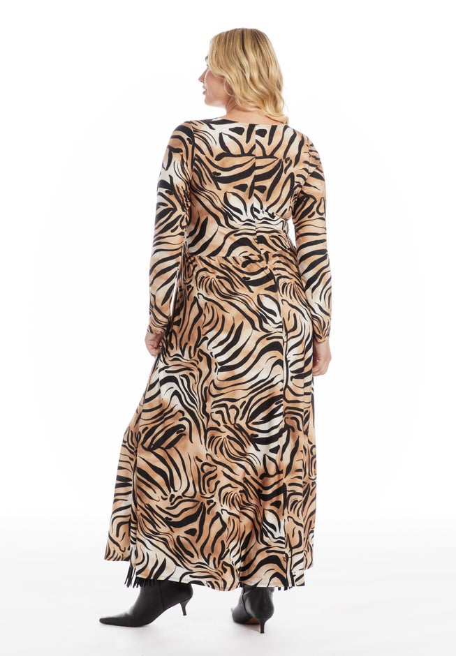 V Neck Maxi Dress image number 2
