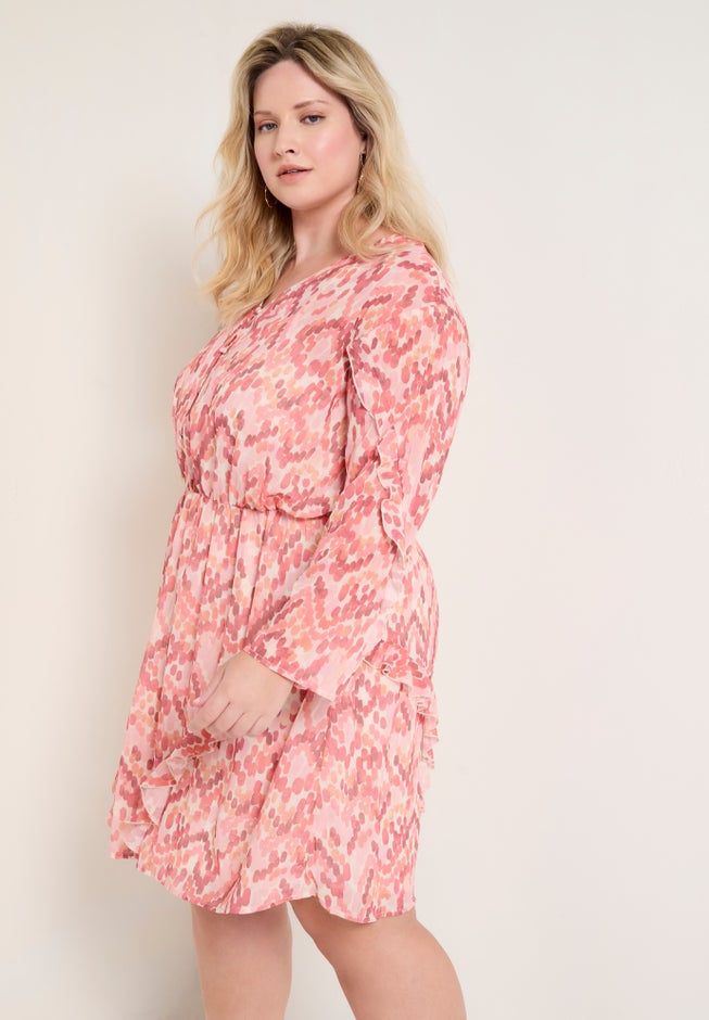 Ruffle Detail Mini Dress image number null