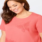 Dreams & Co&reg; 2-Piece Applique Capri image number null