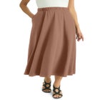 Soft Ease Midi Skirt image number null
