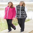 Zip-Front Microfleece Vest image number null