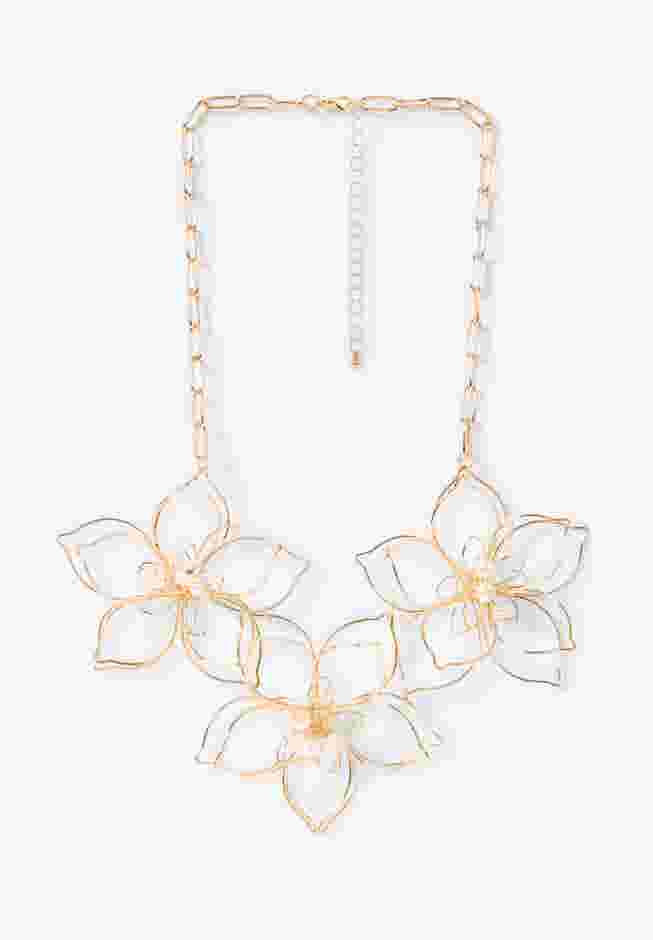 Wire Flower Necklace image number 1