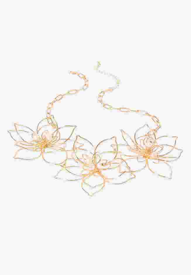 Wire Flower Necklace image number 2