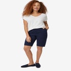 Stretch Chino Mid-rise Bermuda Shorts image number null