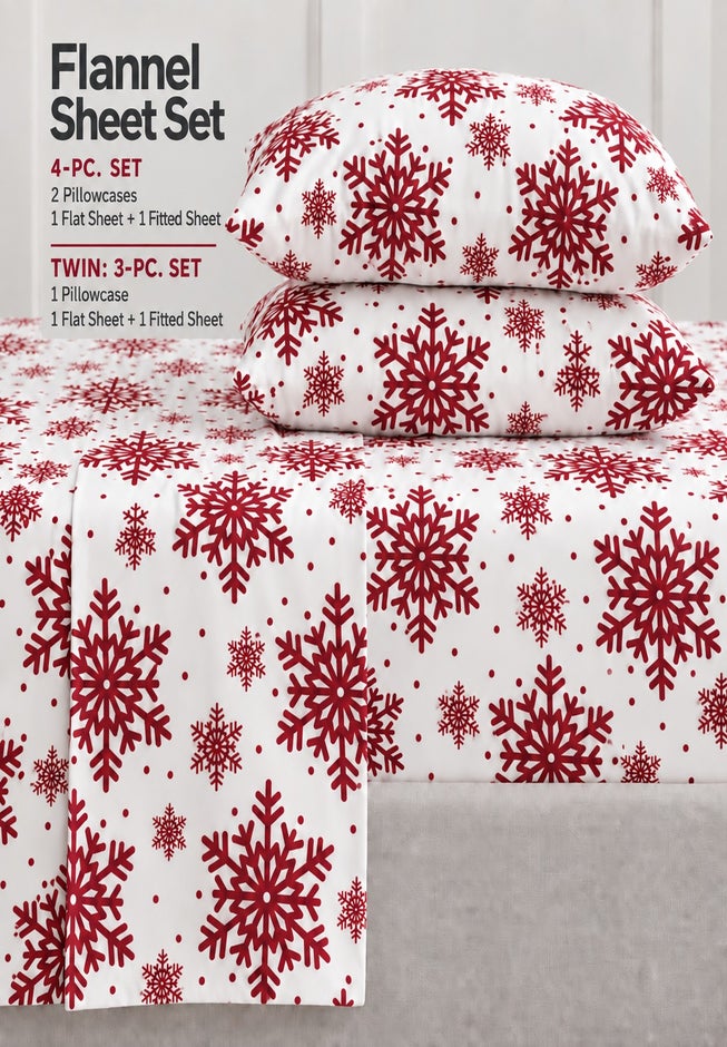Cotton Flannel Print Sheet Set image number 7