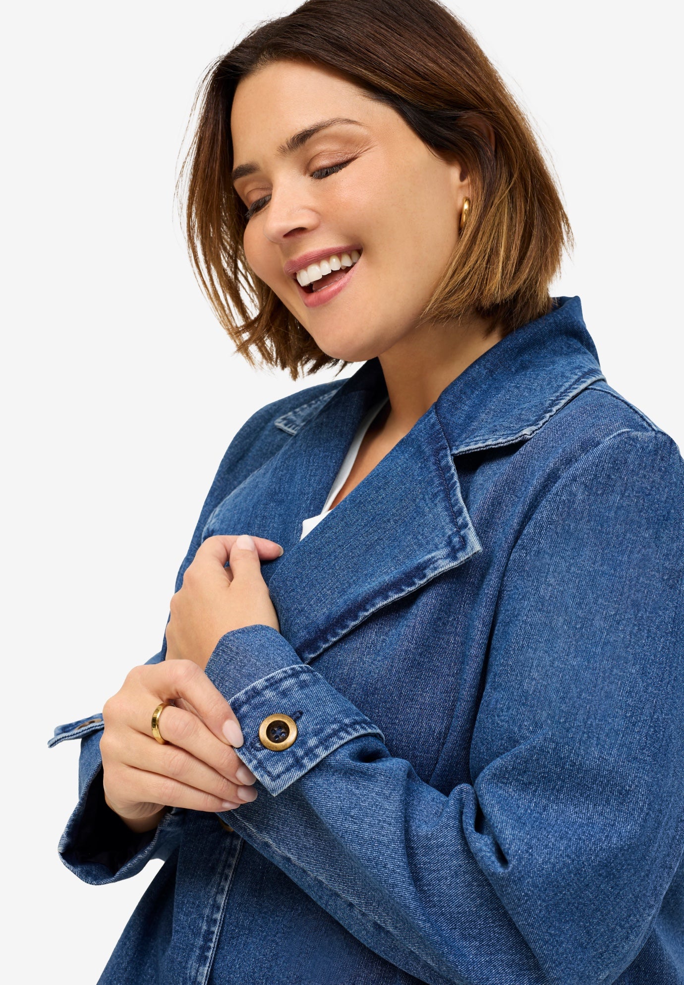 Button Front A-Line Jacket image number 2