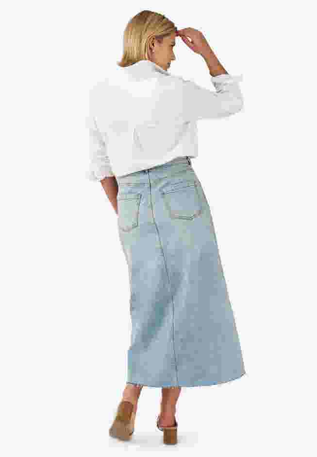 5 Pocket Denim Maxi Skirt image number 1