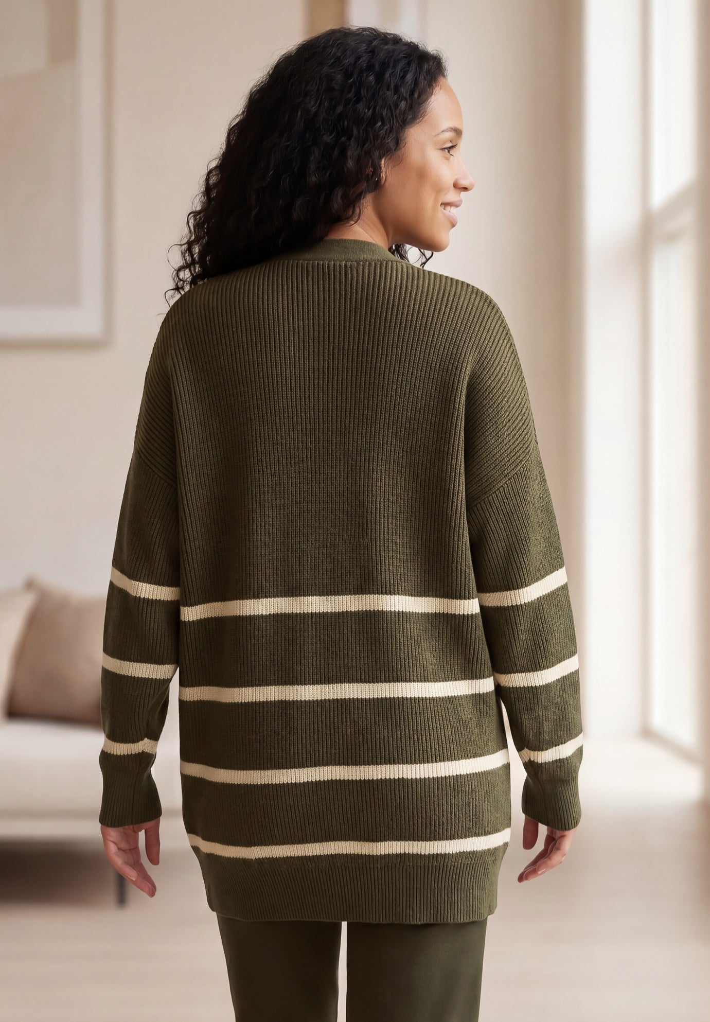Shaker Stitch Cardigan image number 1