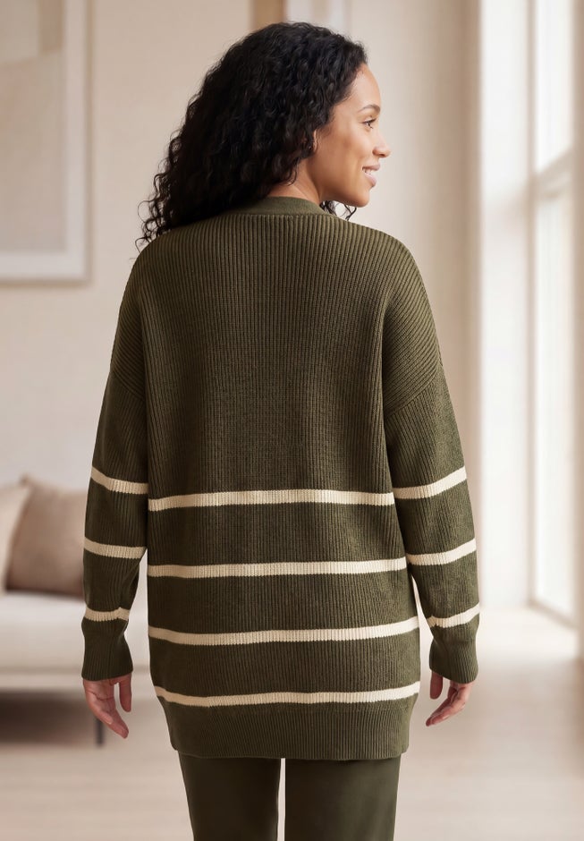 Shaker Stitch Cardigan image number 1