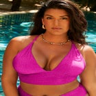 Longline Sparkle Bikini Top image number null