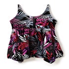 Longer-Length Handkerchief Hem Tankini Top image number null