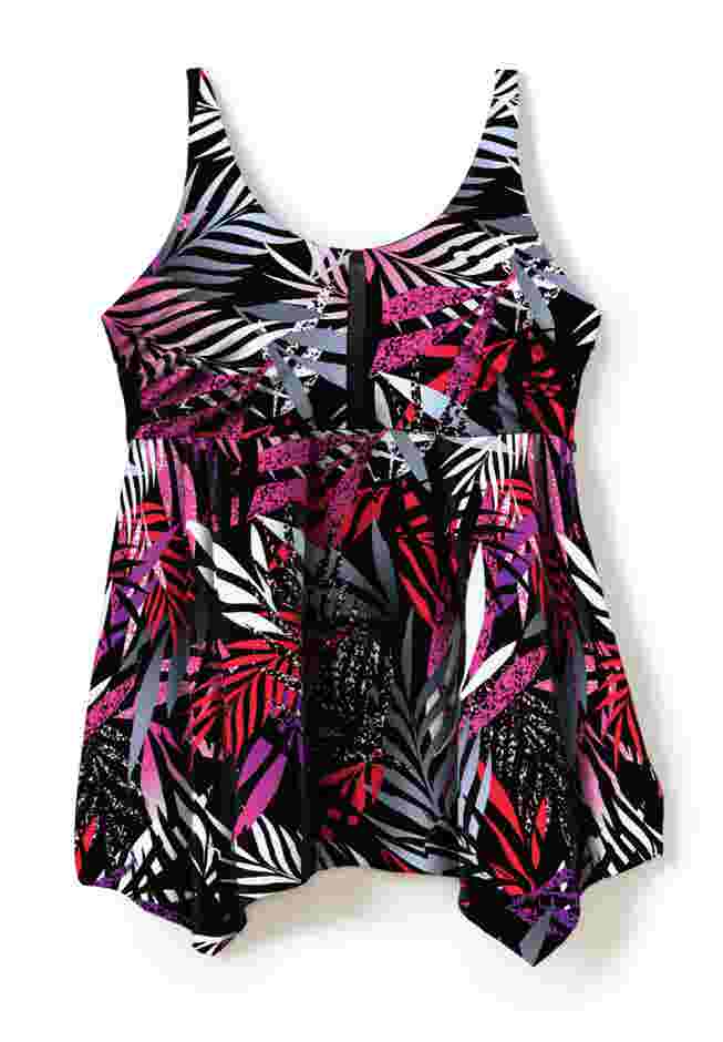 Longer-Length Tankini Top image number 3