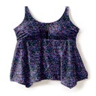 Longer-Length Handkerchief Hem Tankini Top image number 3