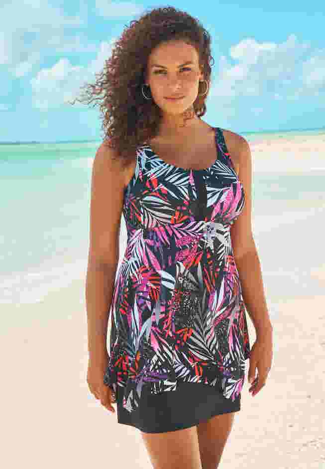 Longer-Length Tankini Top image number 0