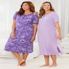 2-Pack Long Henley Sleepshirt image number 3