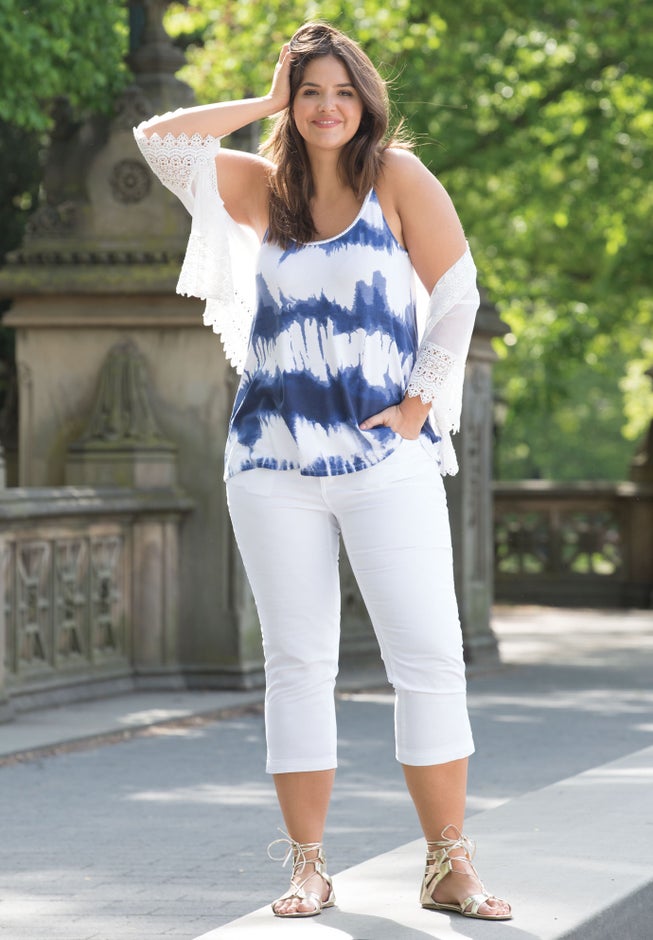 Stretch Slim Capris image number 4