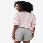 Fleece Shorts With Drawstring Waist image number null