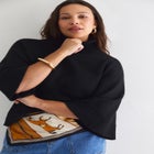 Wide-Sleeve Turtleneck Sweater image number null