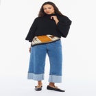 Wide-Sleeve Turtleneck Sweater image number null