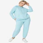 Drawstring Waist Fleece Sweatpants image number null