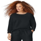 Boxy Fleece Sweatshirt image number null