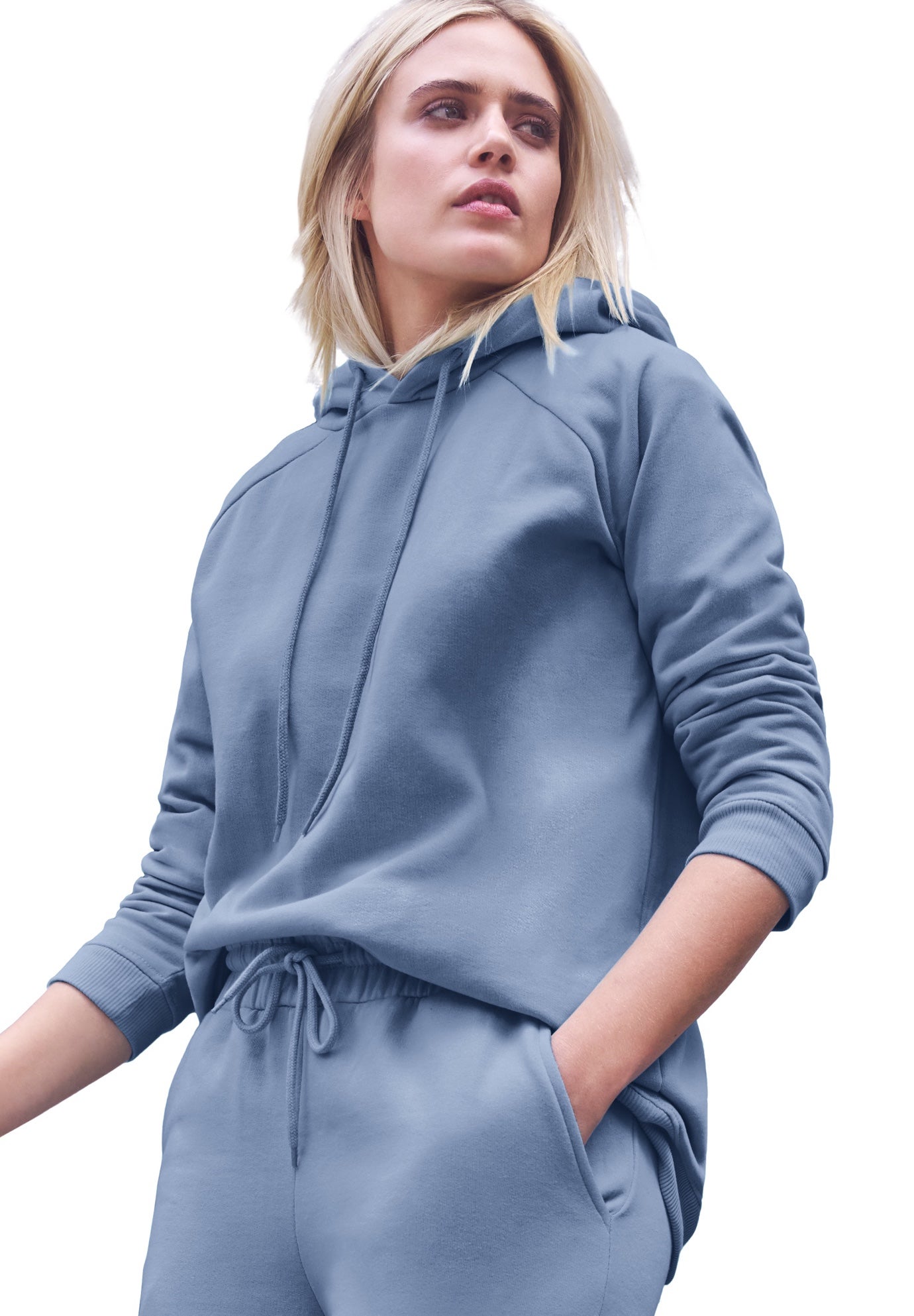 Hooded Fleece Boxy Sweatshirt image number 0