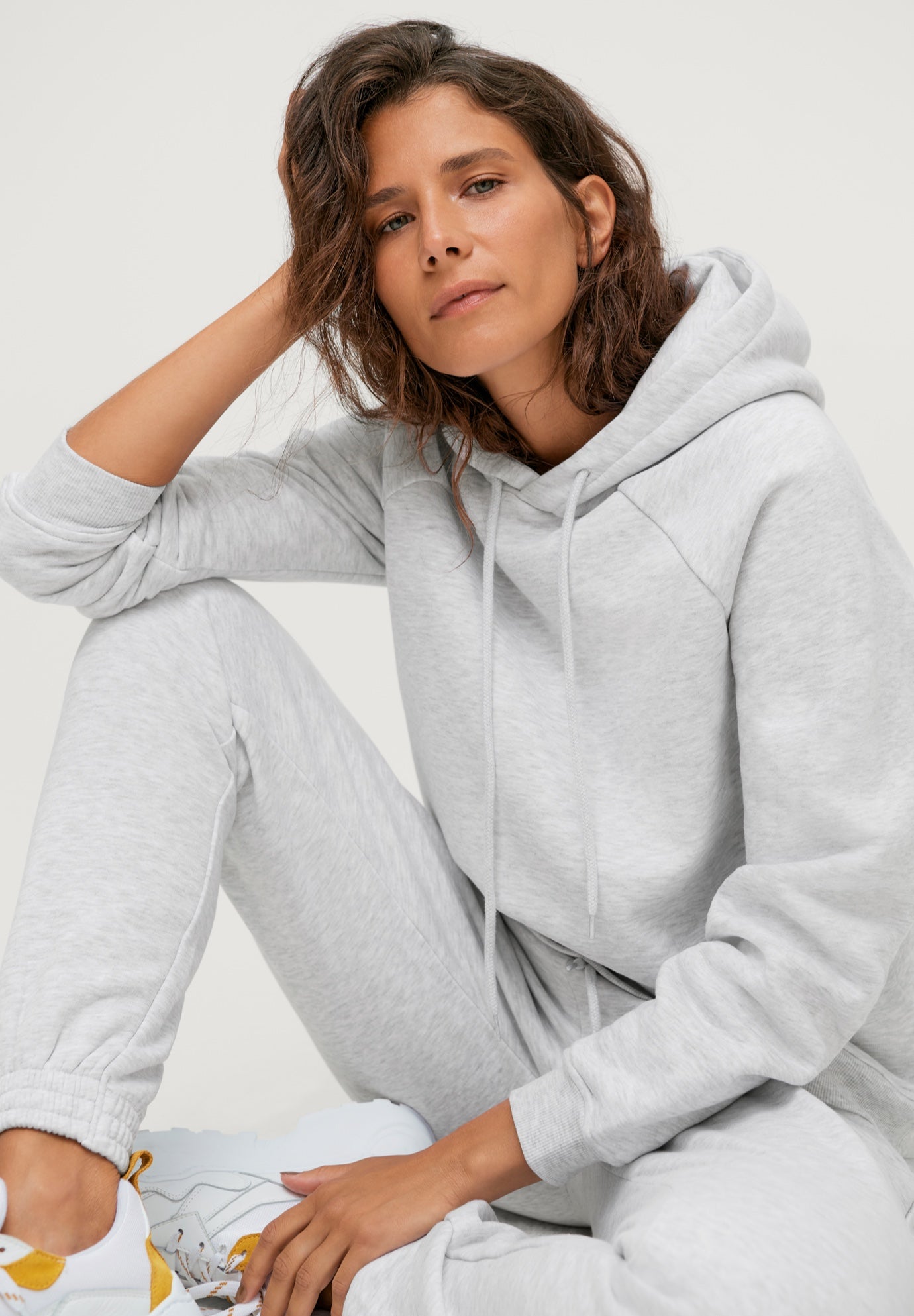 Hooded Fleece Boxy Sweatshirt image number 0