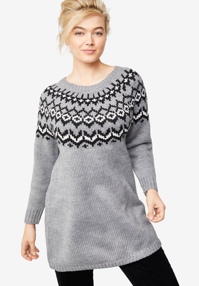 Fair Isle Sweater Tunic image number 1