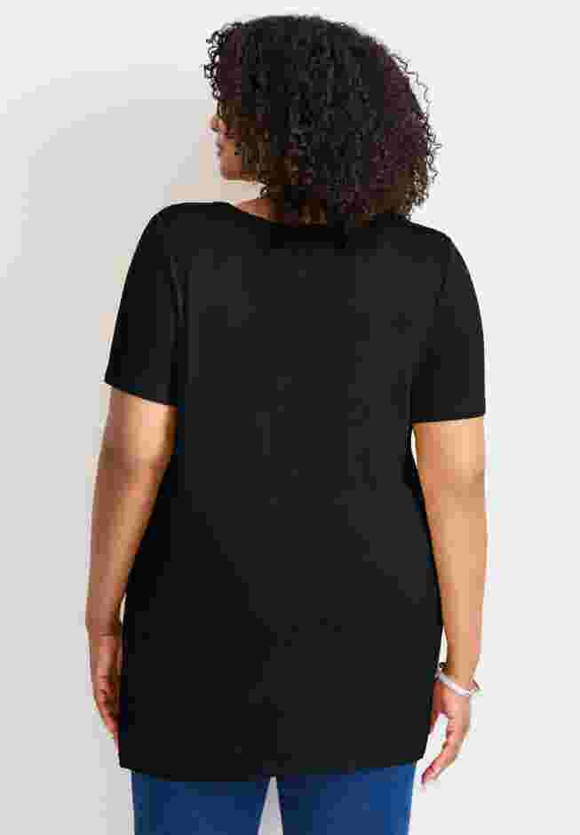 Button Detail Tunic Tee image number 1