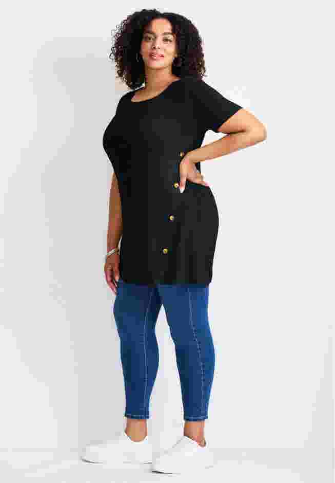 Button Detail Tunic Tee image number 2