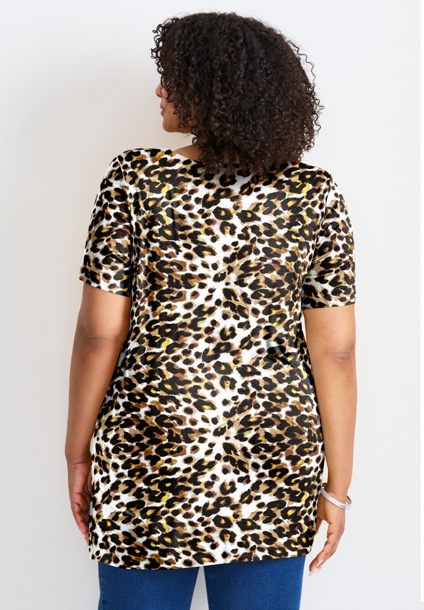 Button Detail Tunic Tee image number 2