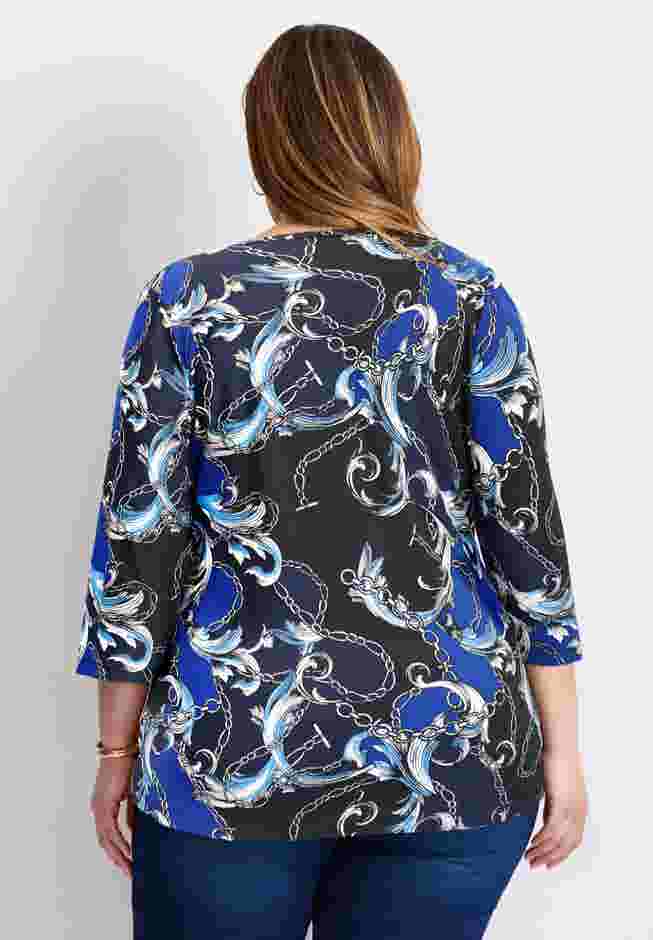 Side Ruched Faux Wrap Top image number 2