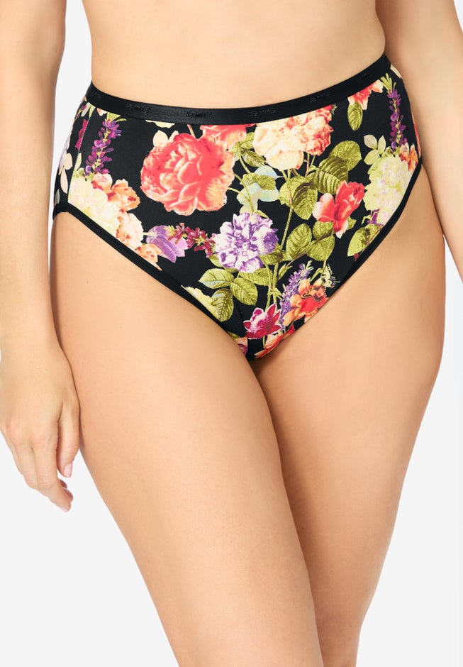 Hi-Cut Cotton/Spandex Panty 3-Pack image number 2