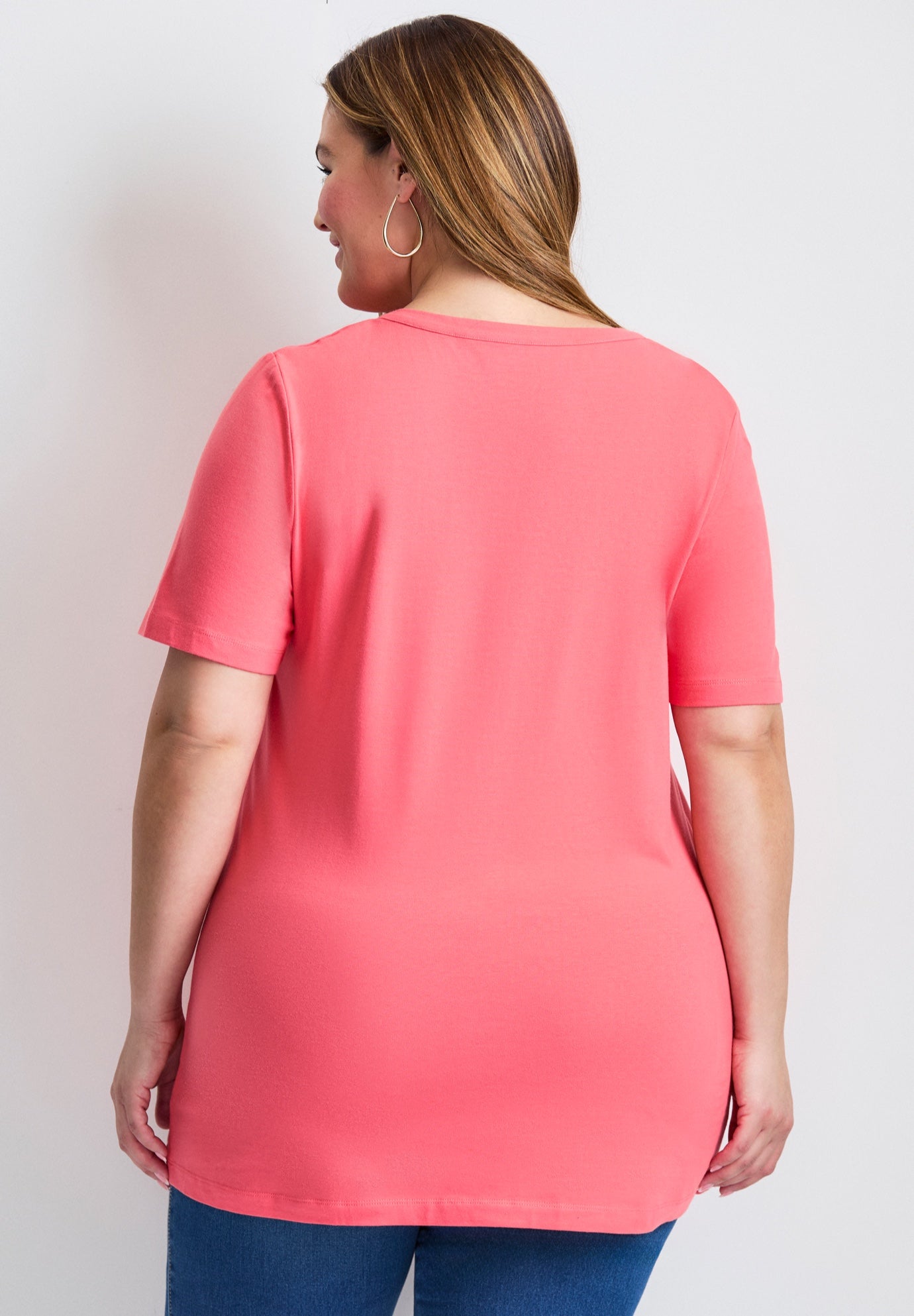 Short Sleeve Henley Tunic image number 2