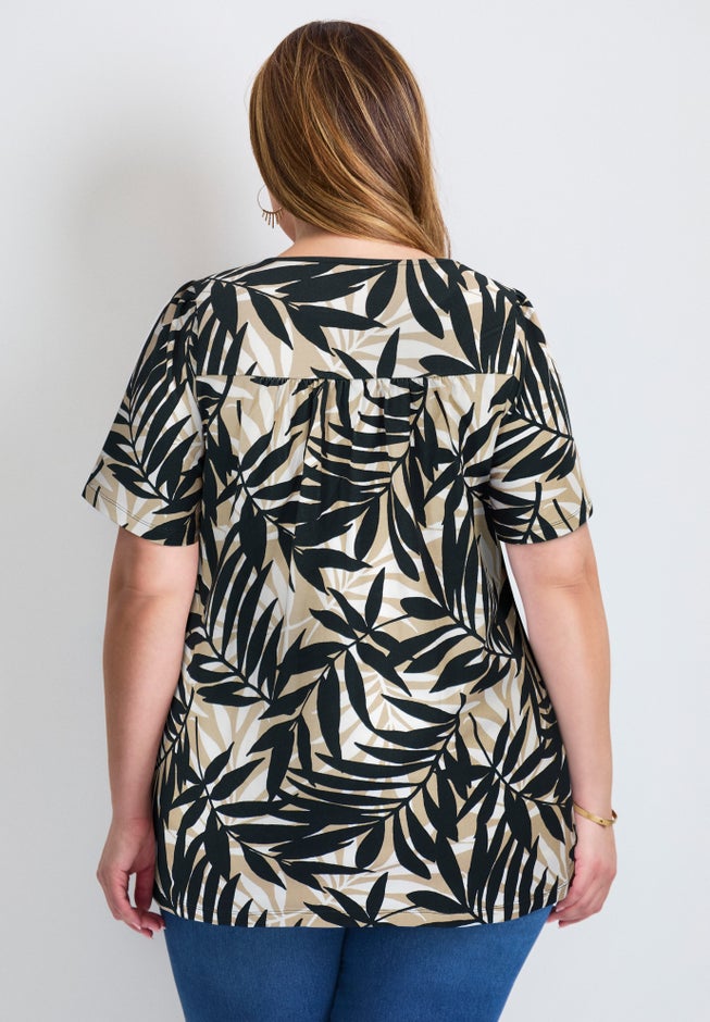 Smocked Squareneck Top image number 2