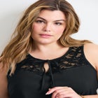 Lace Yoke Detail Tank image number null