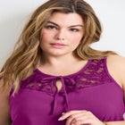 Lace Yoke Detail Tank image number null