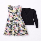 Stretch Jersey Knit Sleeveless Scoop Neck Fit and Flare Dress image number null