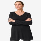V-Neck Sweater Tunic image number null