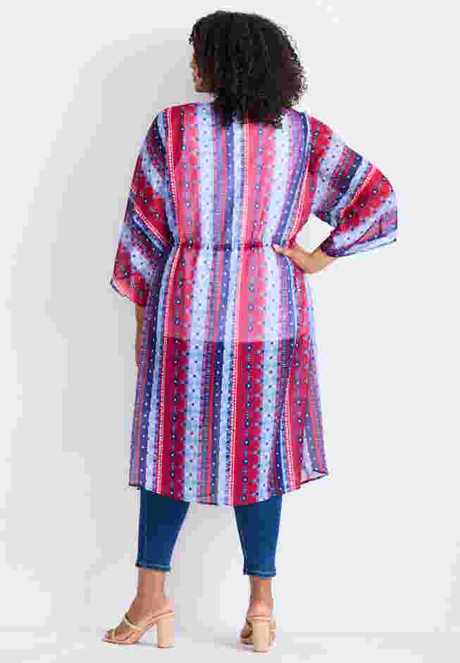 Tie-Front Duster Kimono image number 2
