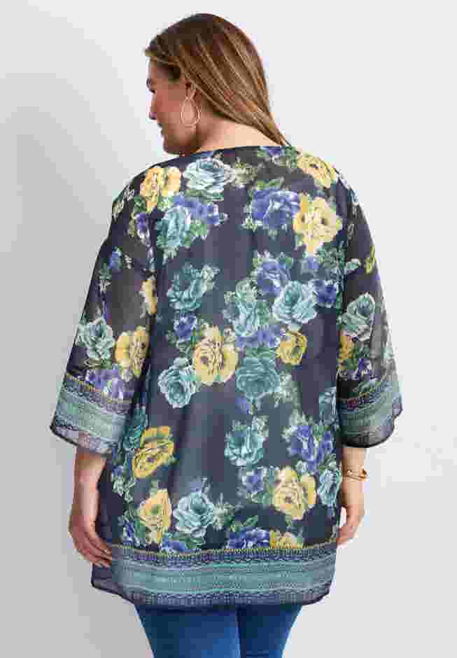 Bell Sleeve Kimono image number 2