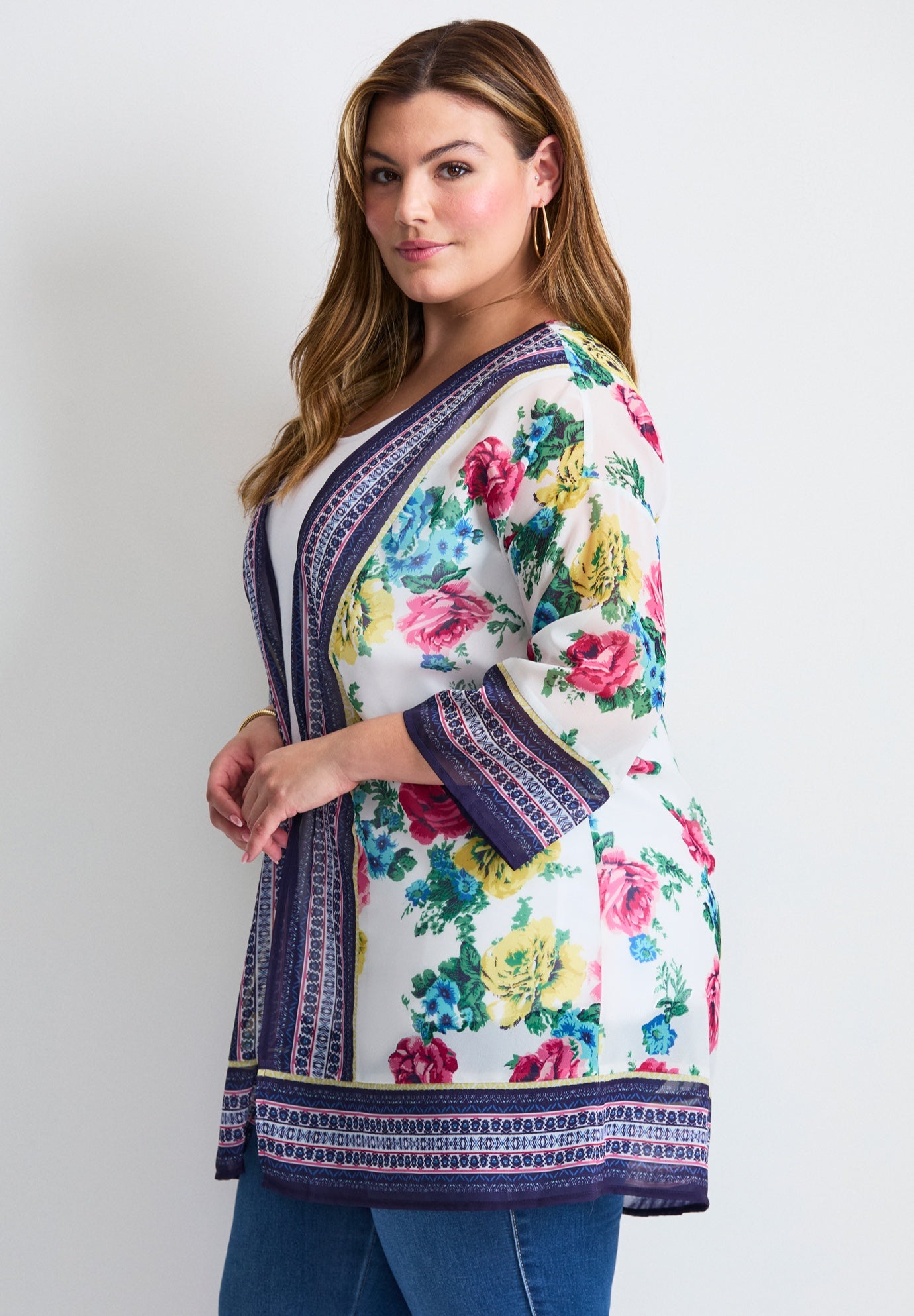 Bell Sleeve Kimono image number 4