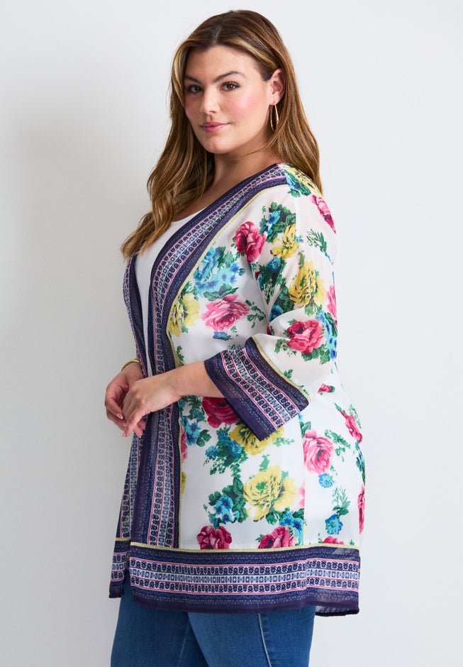 Bell Sleeve Kimono image number 4