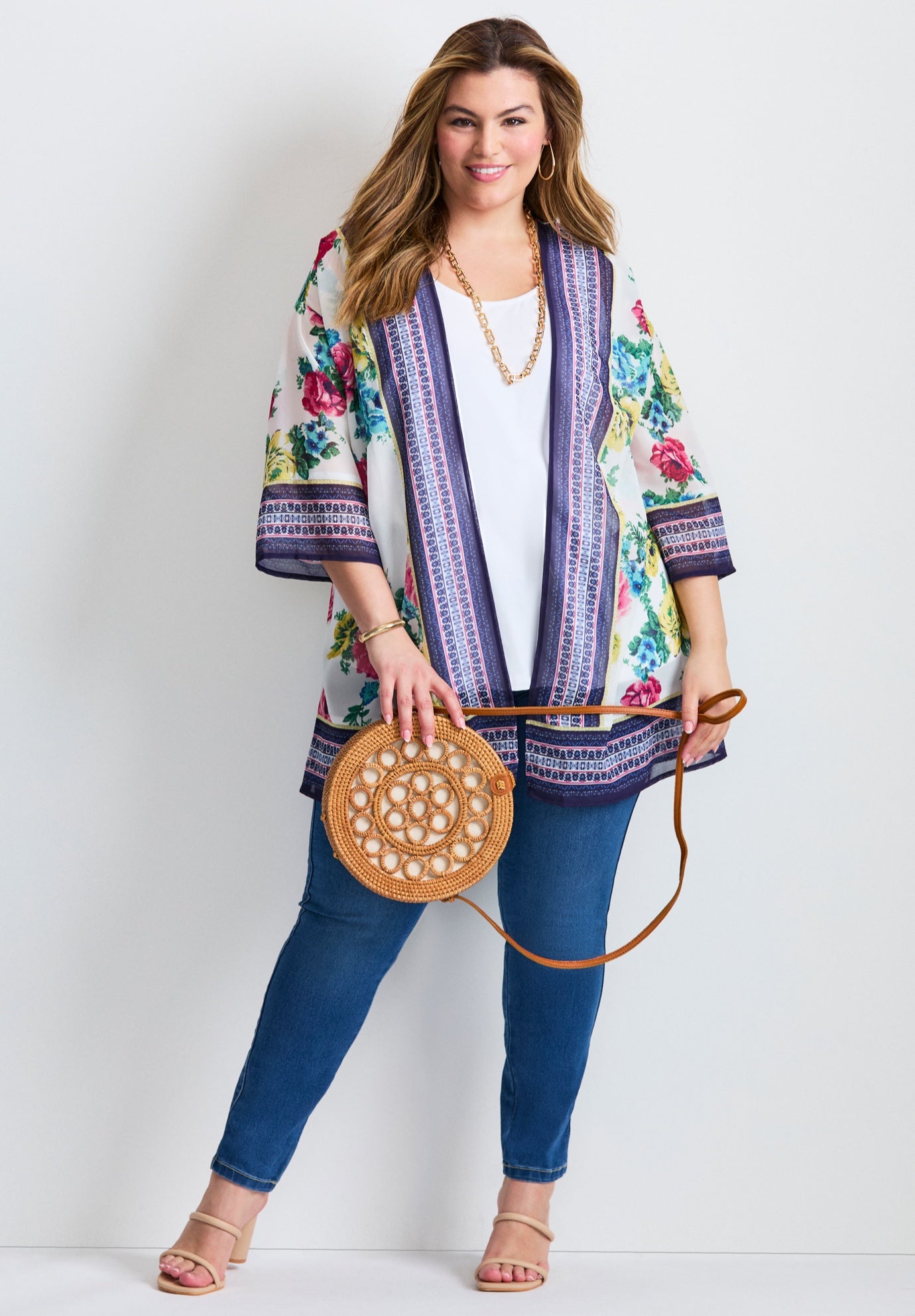 Bell Sleeve Kimono image number 5