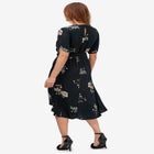 Keyhole-Back Button-Front Shirtdress image number null
