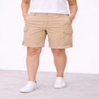 Stretch Mid-rise Cargo Convertible Bermumda Shorts image number null