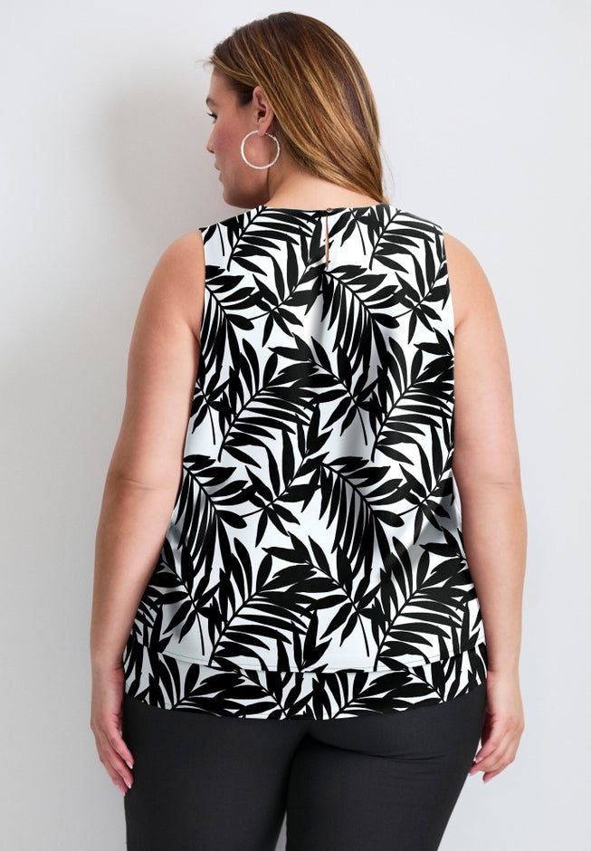 Sleeveless Double Layer Swing Tank image number 2